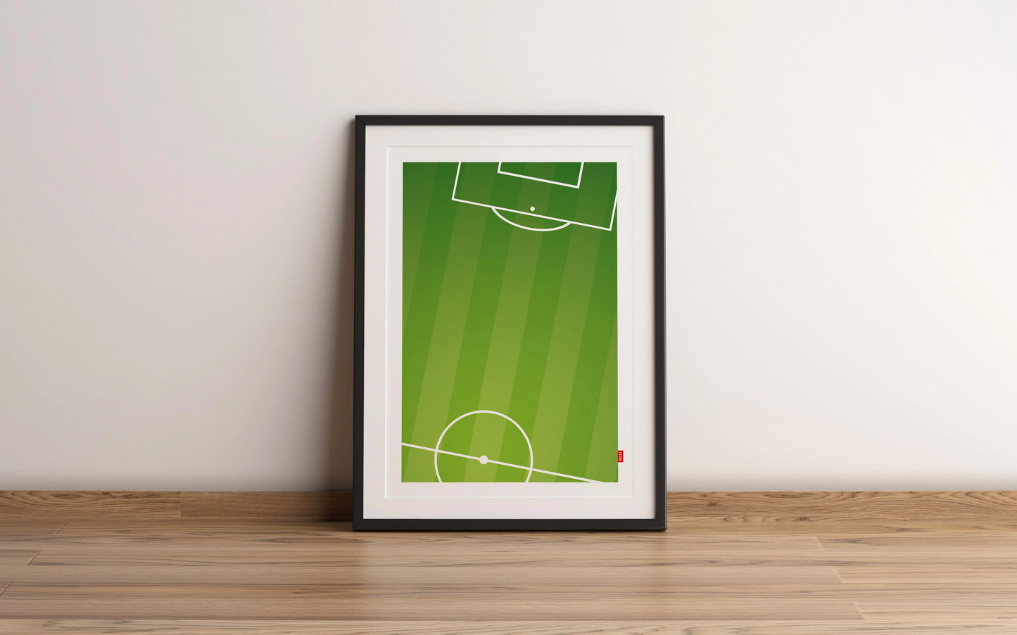 Aperçu de l'affiche du terrain de football de la marque Orcaz.