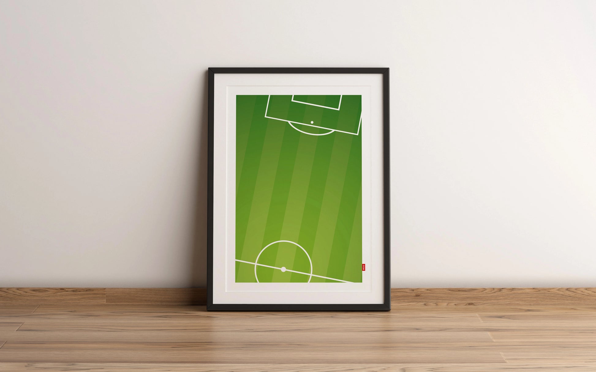 Aperçu de l'affiche du terrain de football de la marque Orcaz.