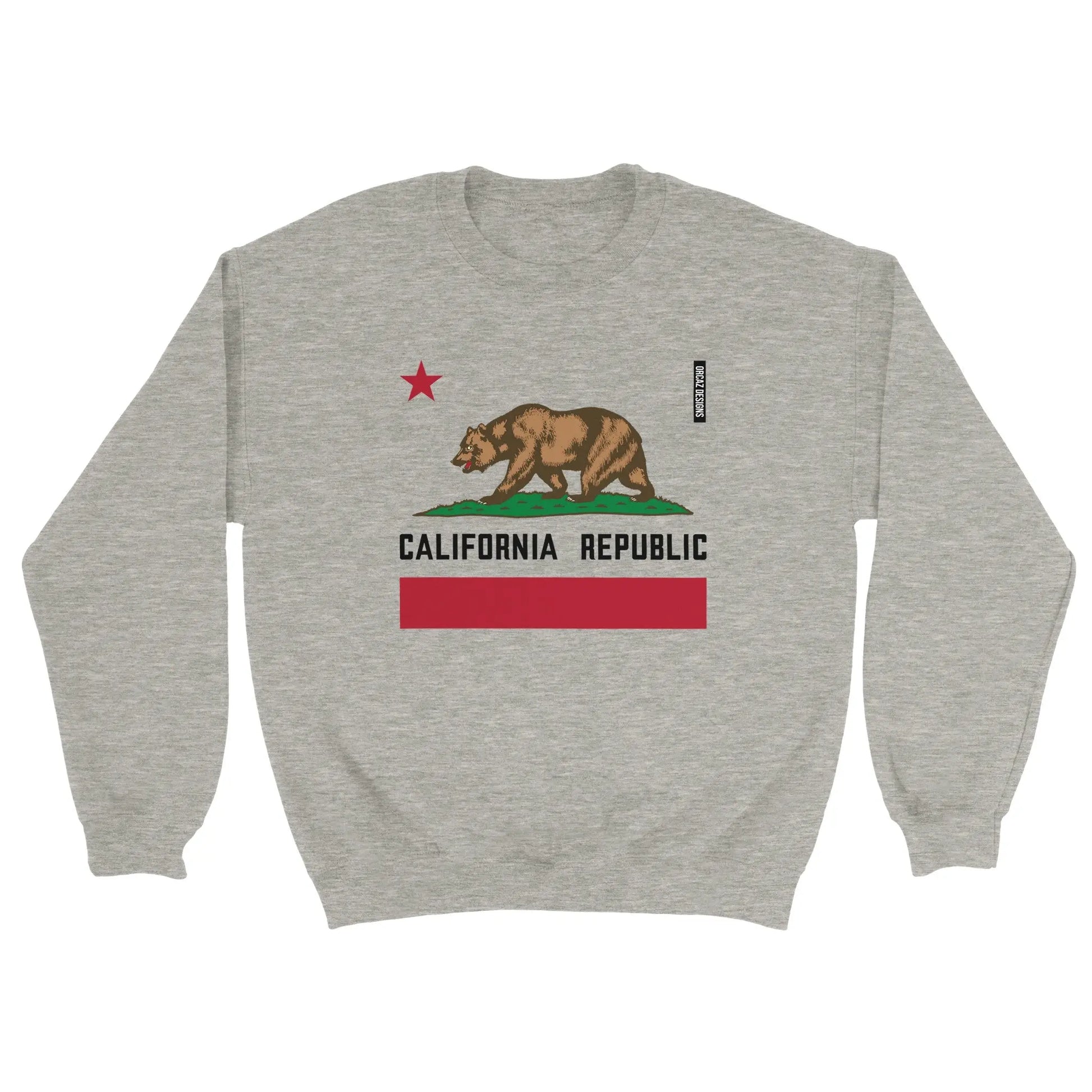 Grand Sweat à Capuche California Republic Pour Homme, Gris, Taille L, Motif Ours