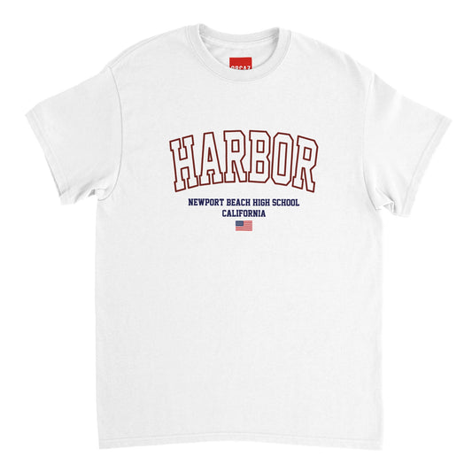 Aperçu du t-shirt Harbor Newport Beach High School blanc