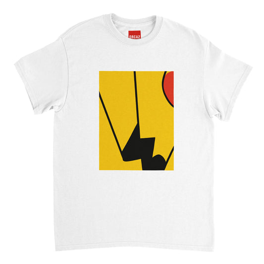 Tshirt blanc avec une illustration inspirée du Pokémon Pikachu