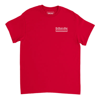 Aperçu du t-shirt rouge The Racers Edge inspiré du film Fast and Furious.