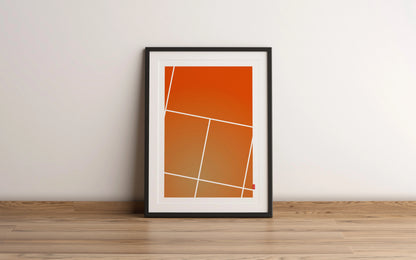 Aperçu de l'affiche du terrain de tennis de la marque Orcaz.