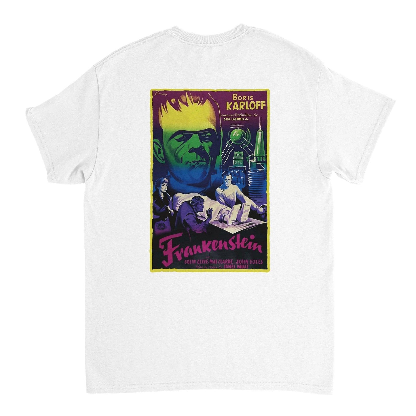 T-shirt blanc "Frankenstein"