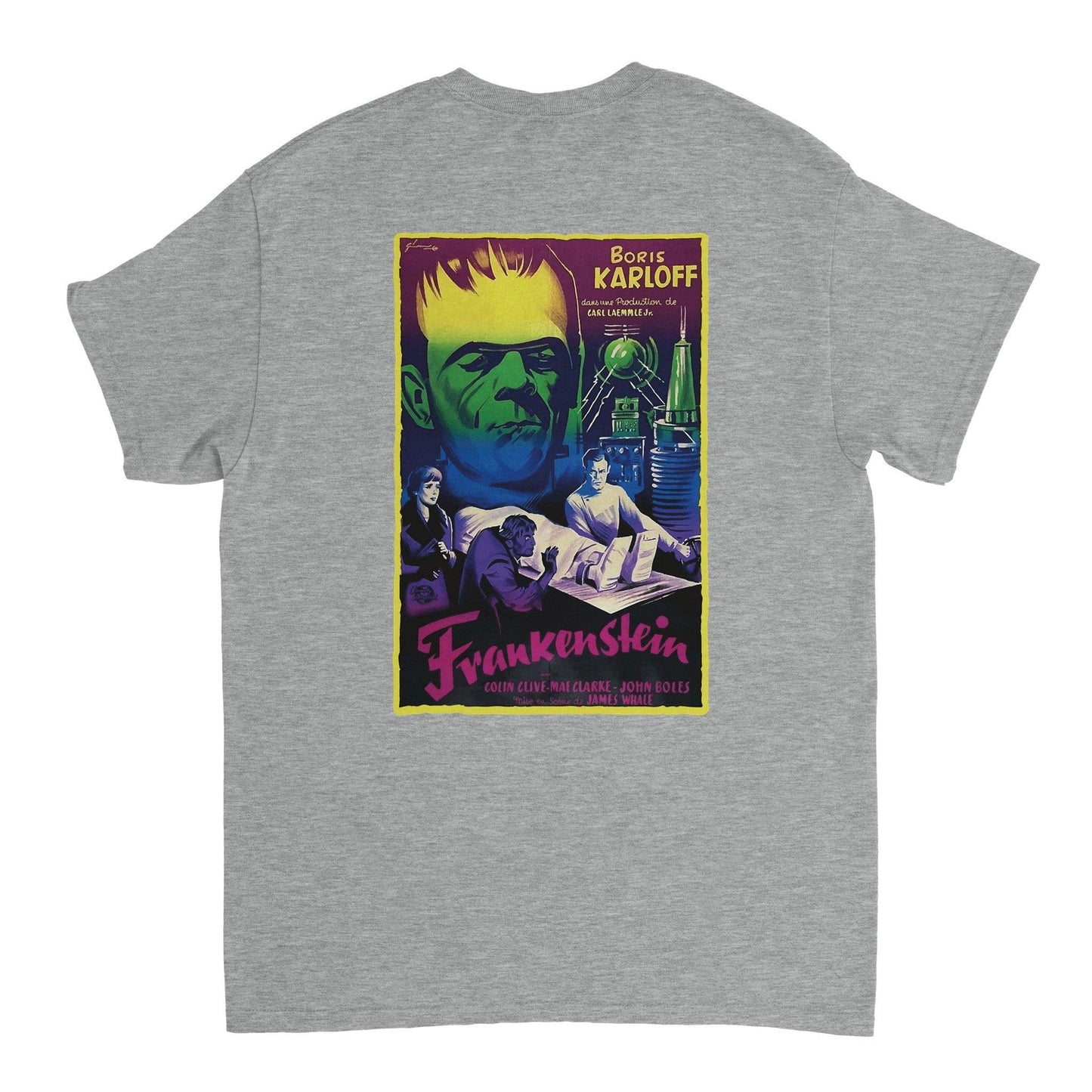 T-shirt gris "Frankenstein"