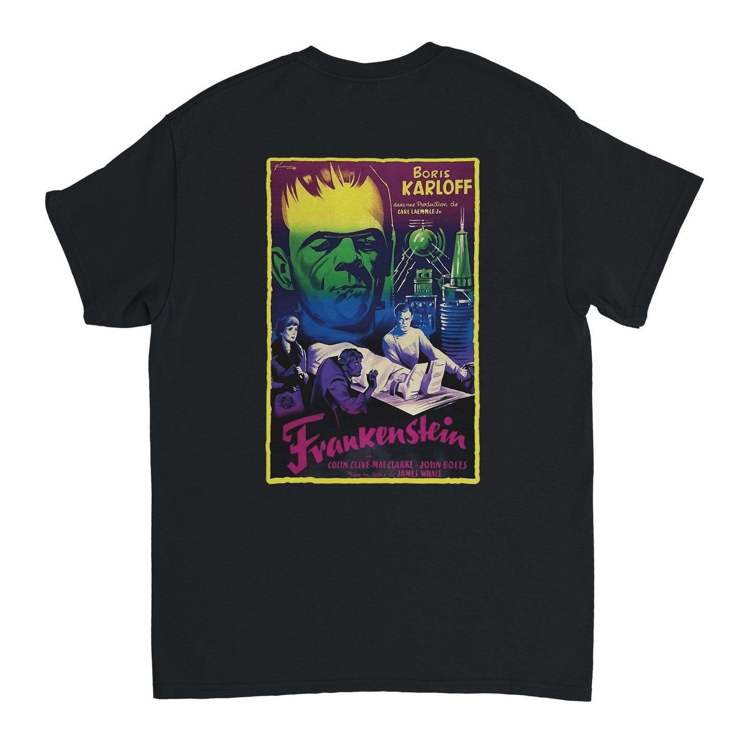 T-shirt noir "Frankenstein"