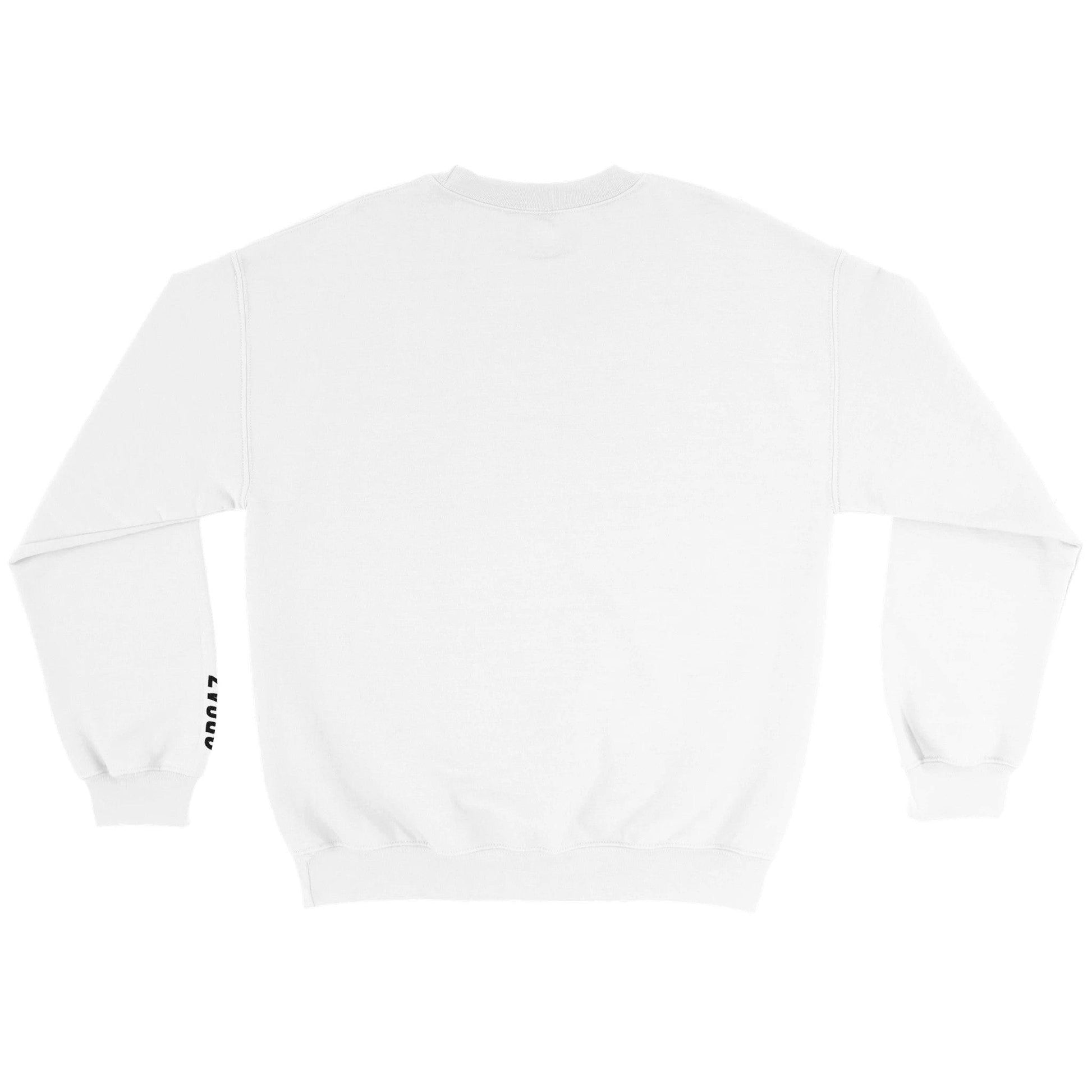 Sweat blanc de dos