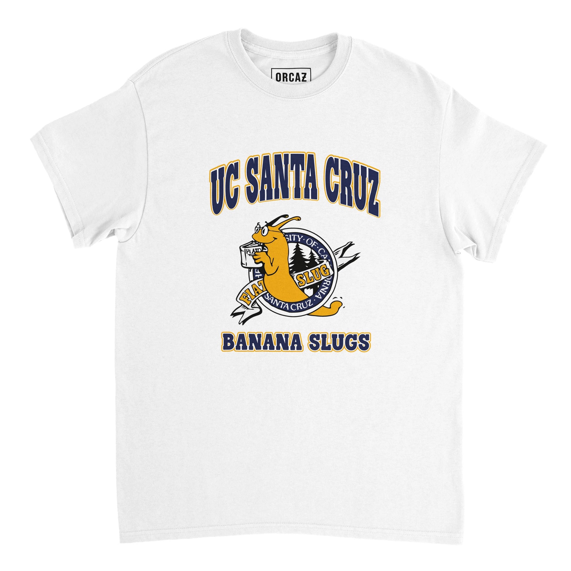 Tshirt blanc du film Pulp Fiction avec le logo de UC Santa Cruz