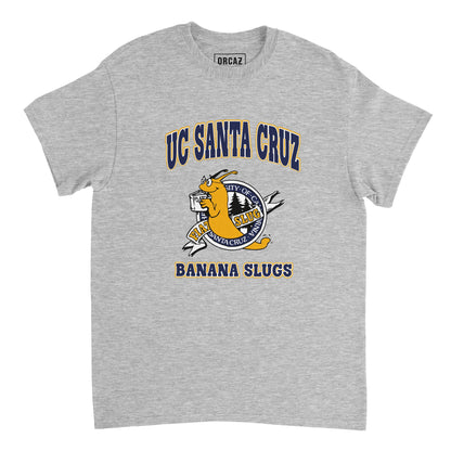 Tshirt gris du film Pulp Fiction avec le logo de UC Santa Cruz