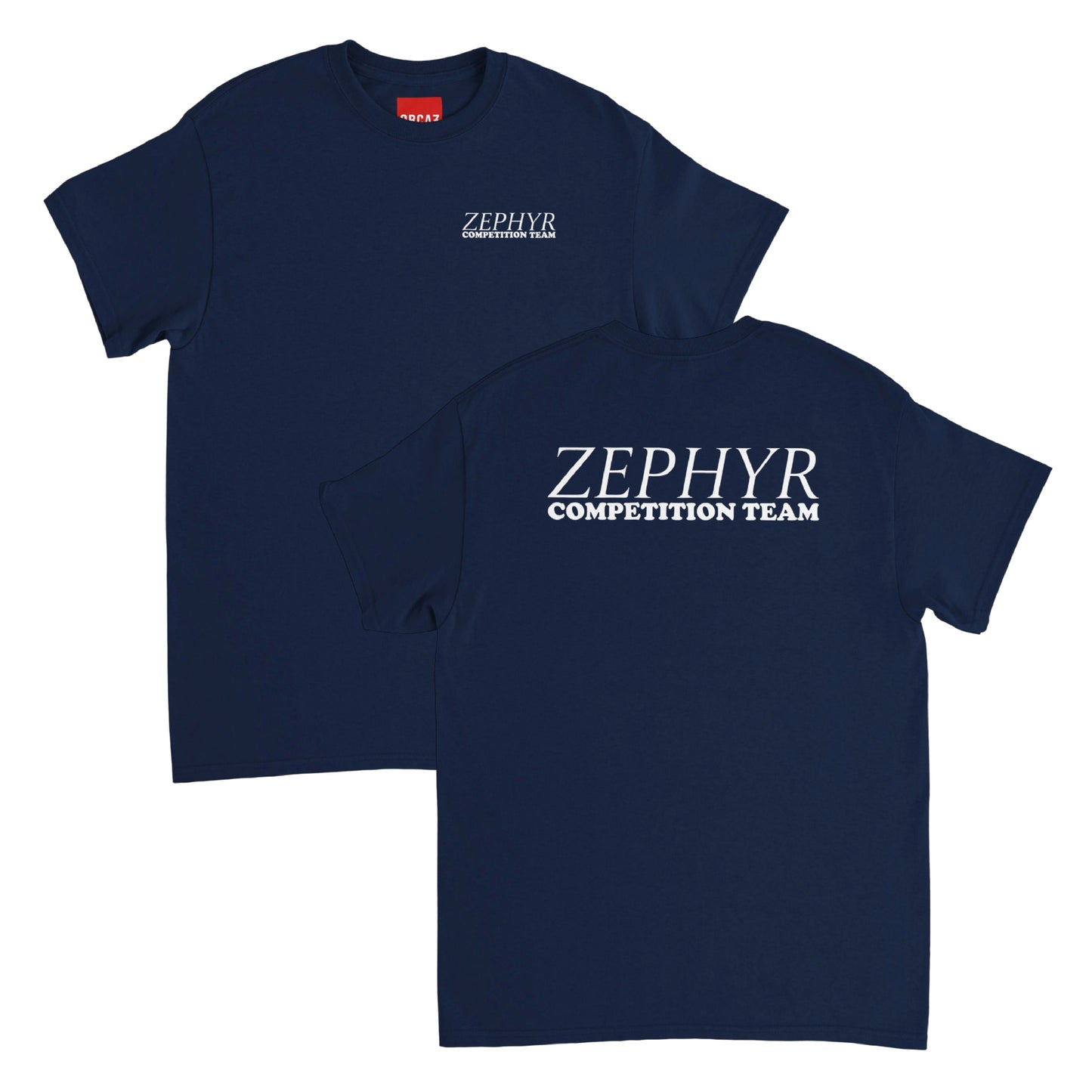 Aperçu du t-shirt bleu recto et verso Zephyr du film The Lords of Dogtown.