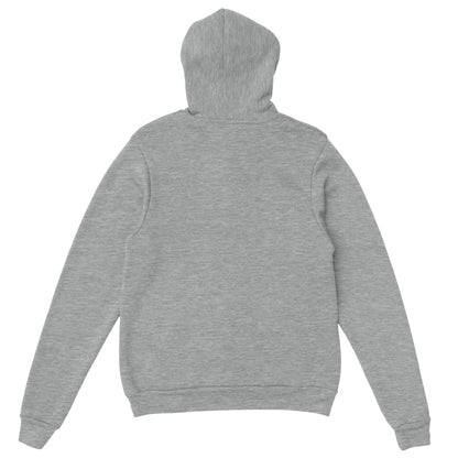 Aperçu du verso de notre hoodie gris clair Love & Come Together