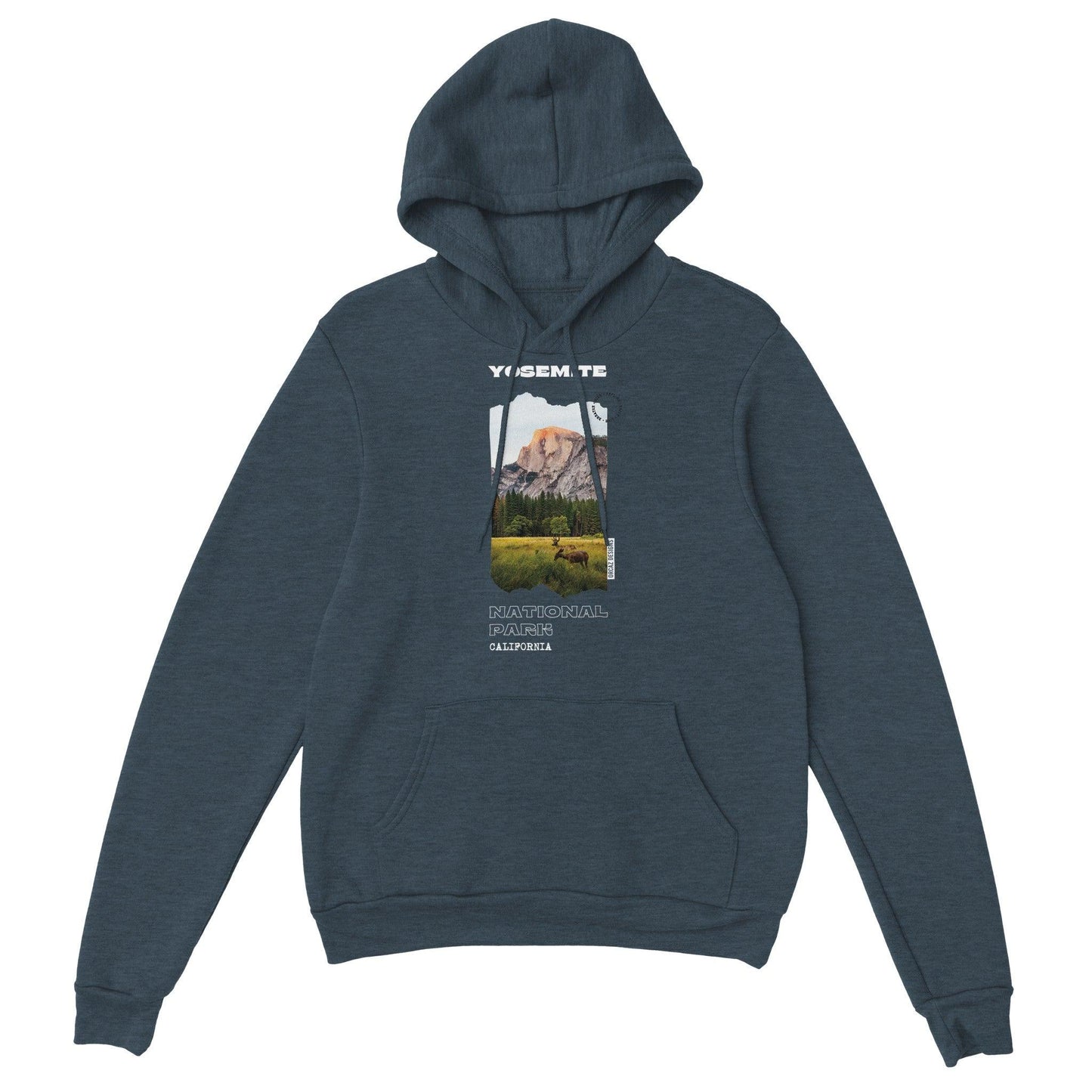 Hoodie gris imprimé "Yosemite"