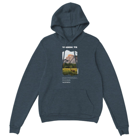 Hoodie gris imprimé "Yosemite"