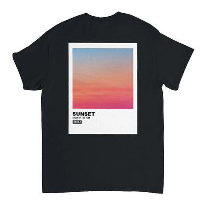 tshirt noir avec imprimé style polaroid dans le dos